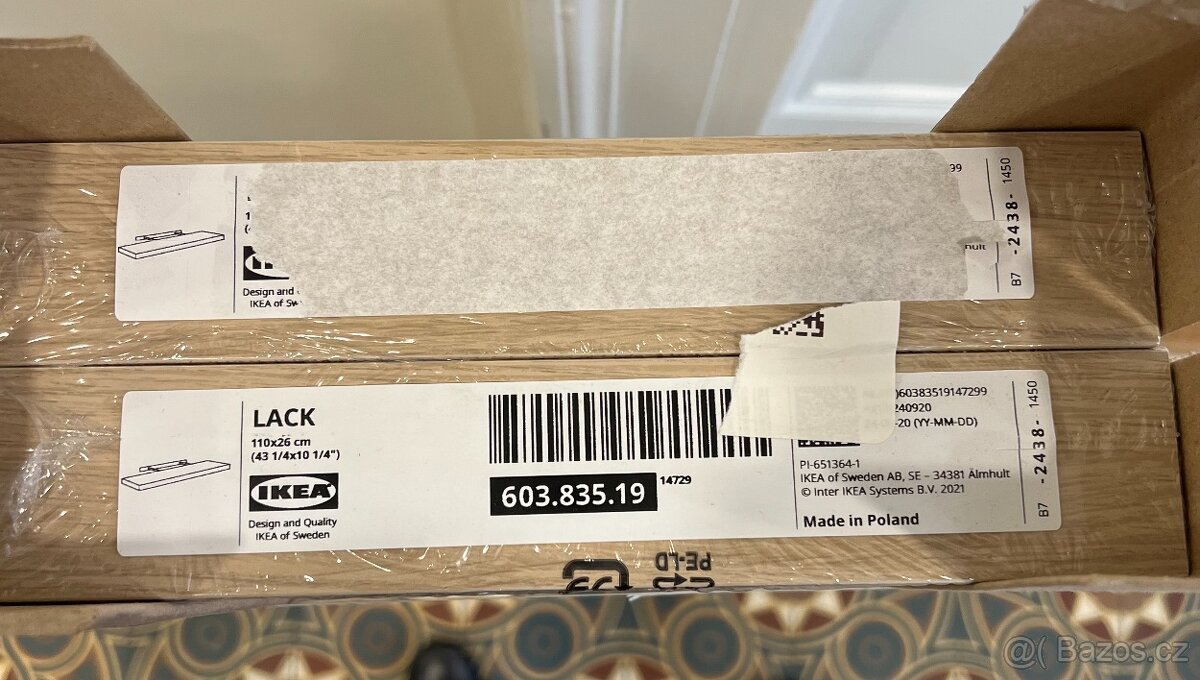 LACK Nástěnná police 110x26 cm - 2