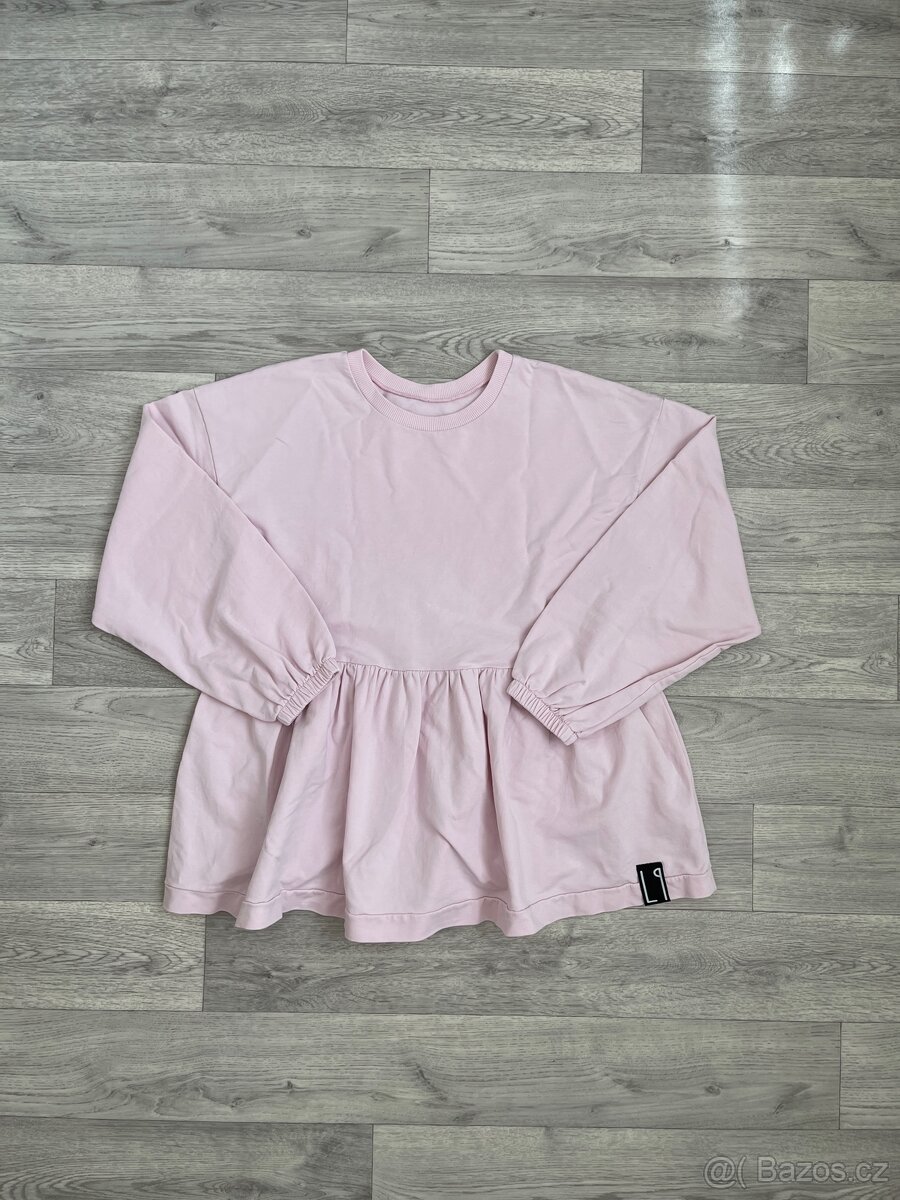 LITTLE PEOPLE | oversized volánová mikina mikinošaty - 2