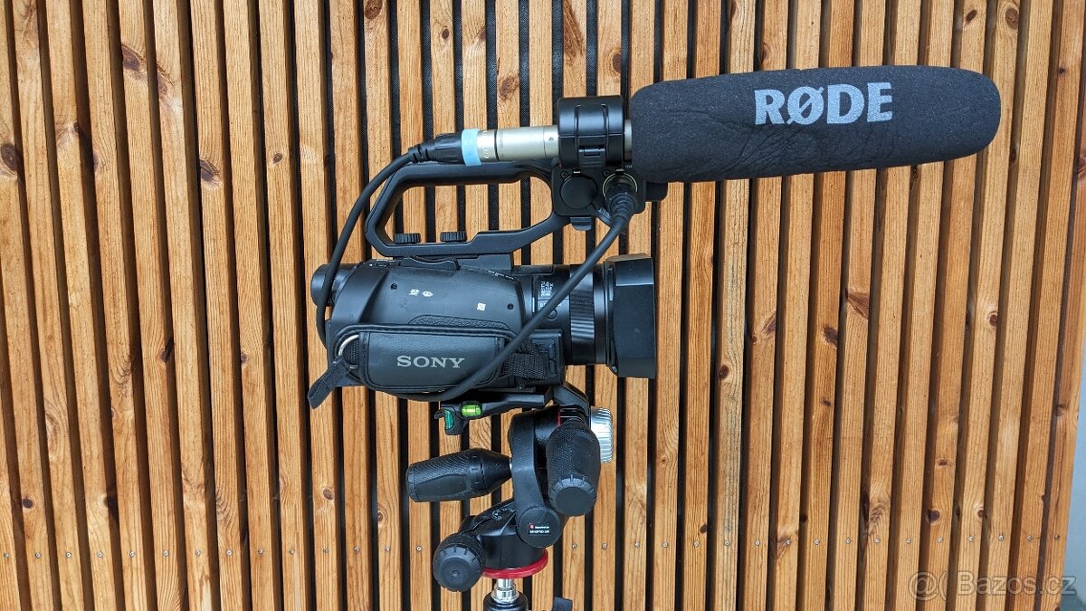 SONY PXW-X70, statív, Manfrotto MHXPRO-3W, RODE NTG3 - 2