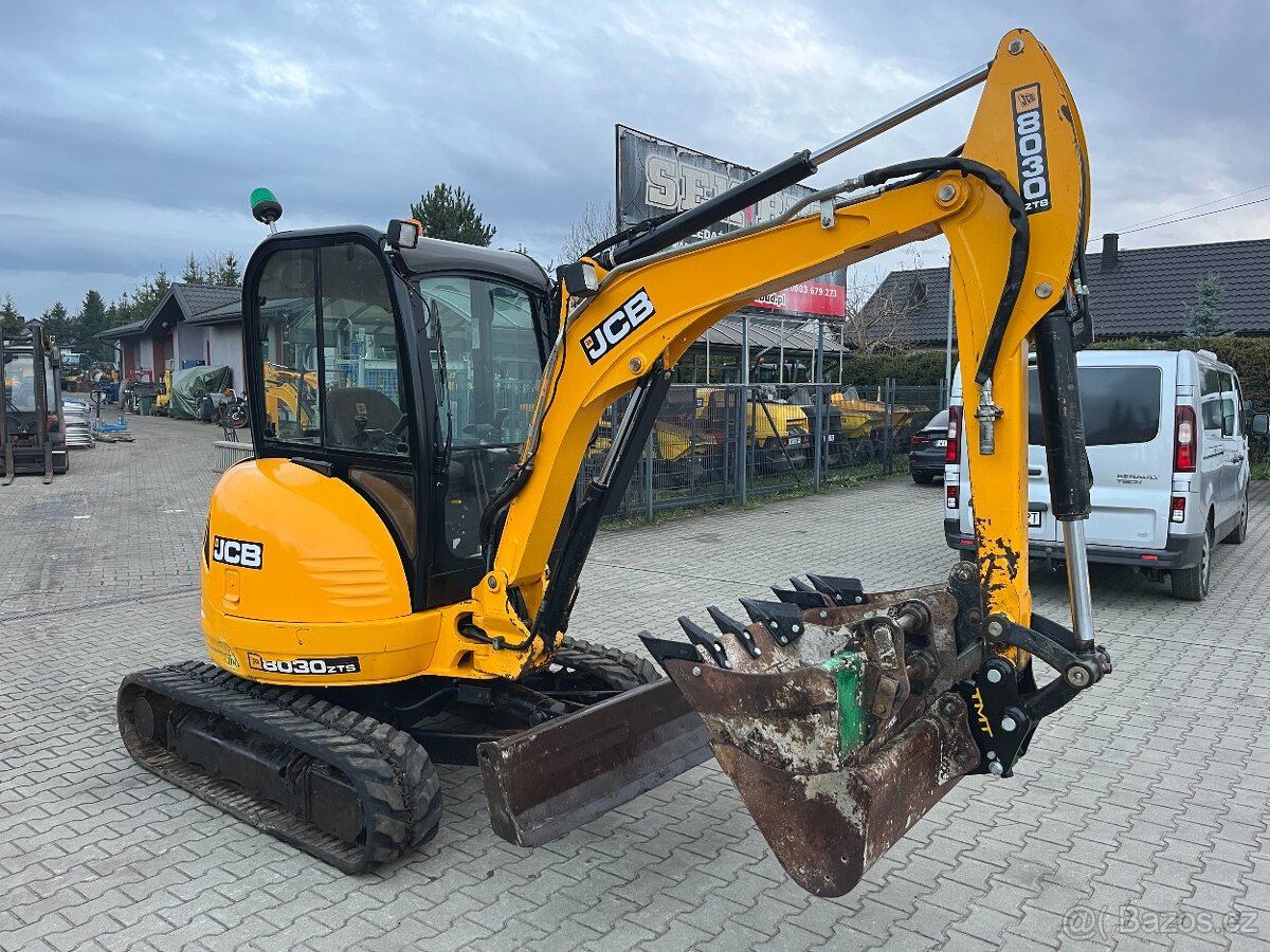 Minibagr minirypadlo JCB 8030 ZTS, Kubota Yanmar, 2018 rv - 2