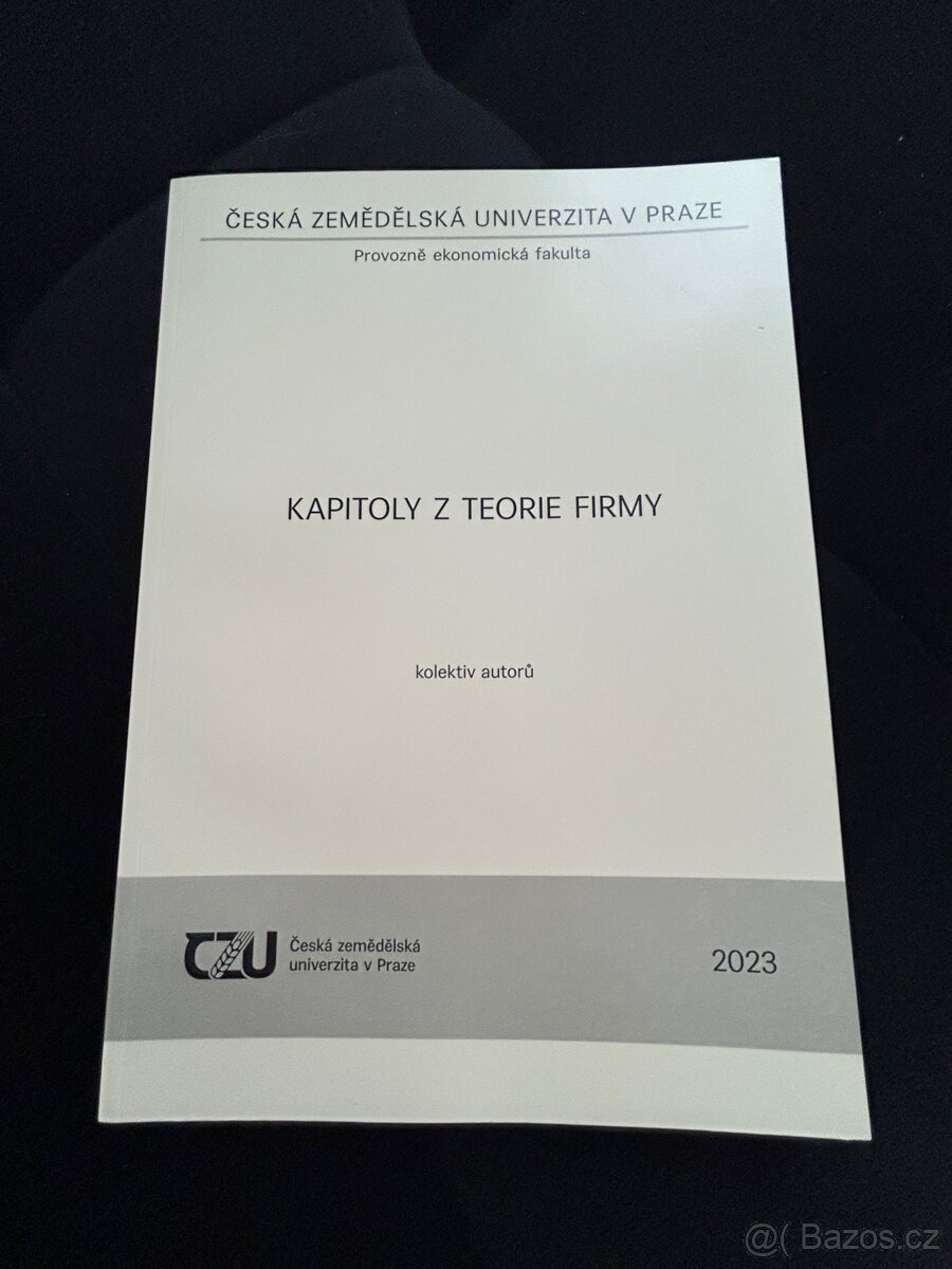 Vysokoškolské učebnice ČZU - ekonomika a management - 2