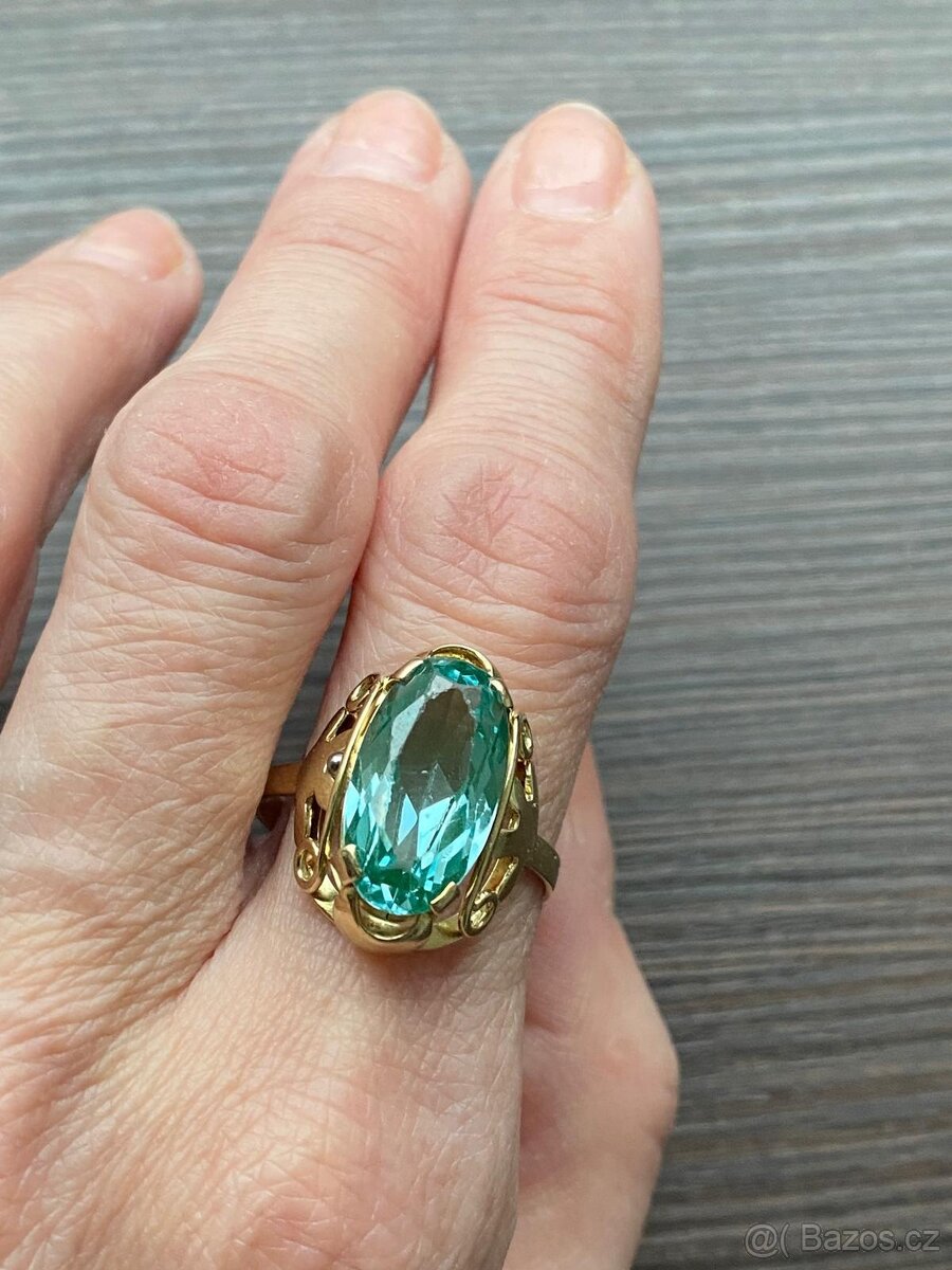 Zlatý dámský prsten - 2