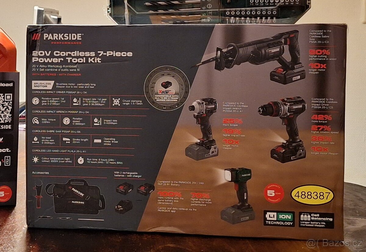 8 - dílná Parkside sada nářadí - 2