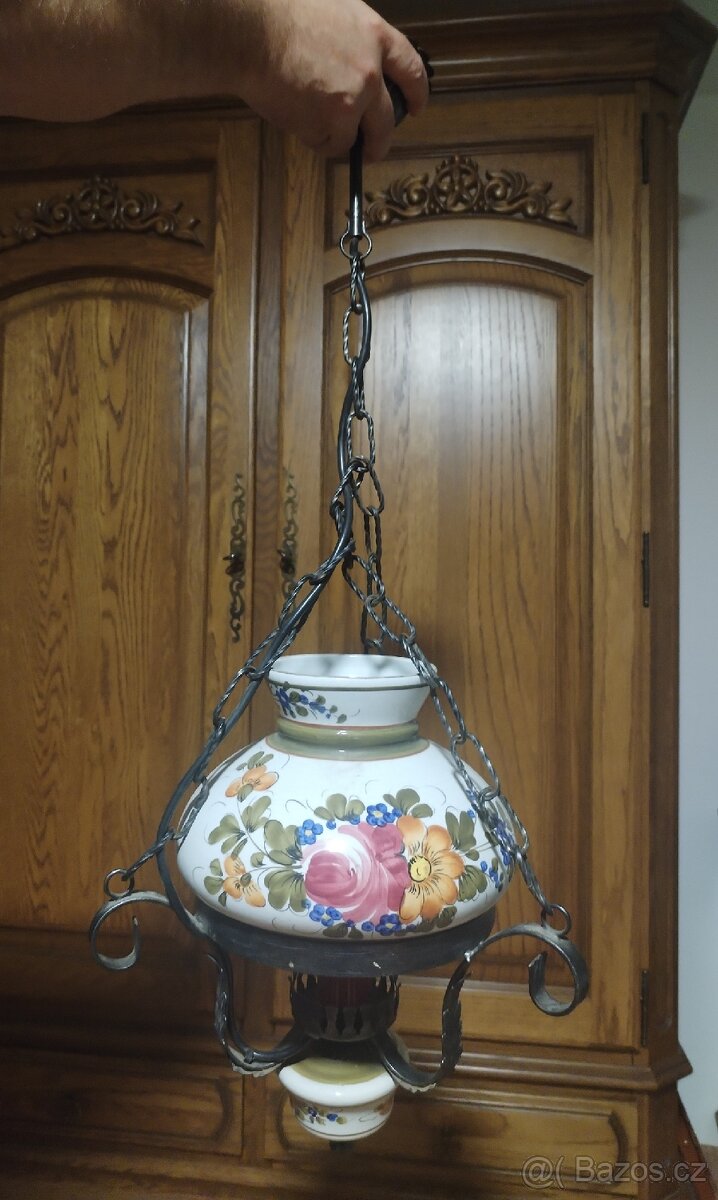 Starý porcelánový lustr - 2