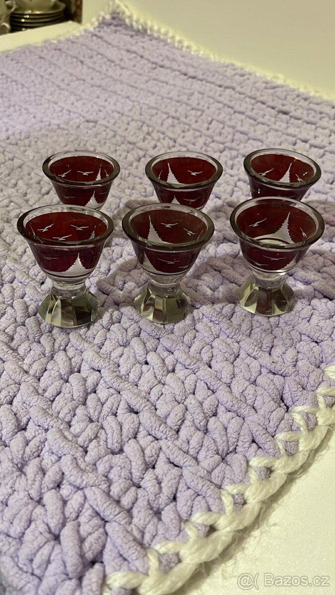 Sada skleniček art deco - 2