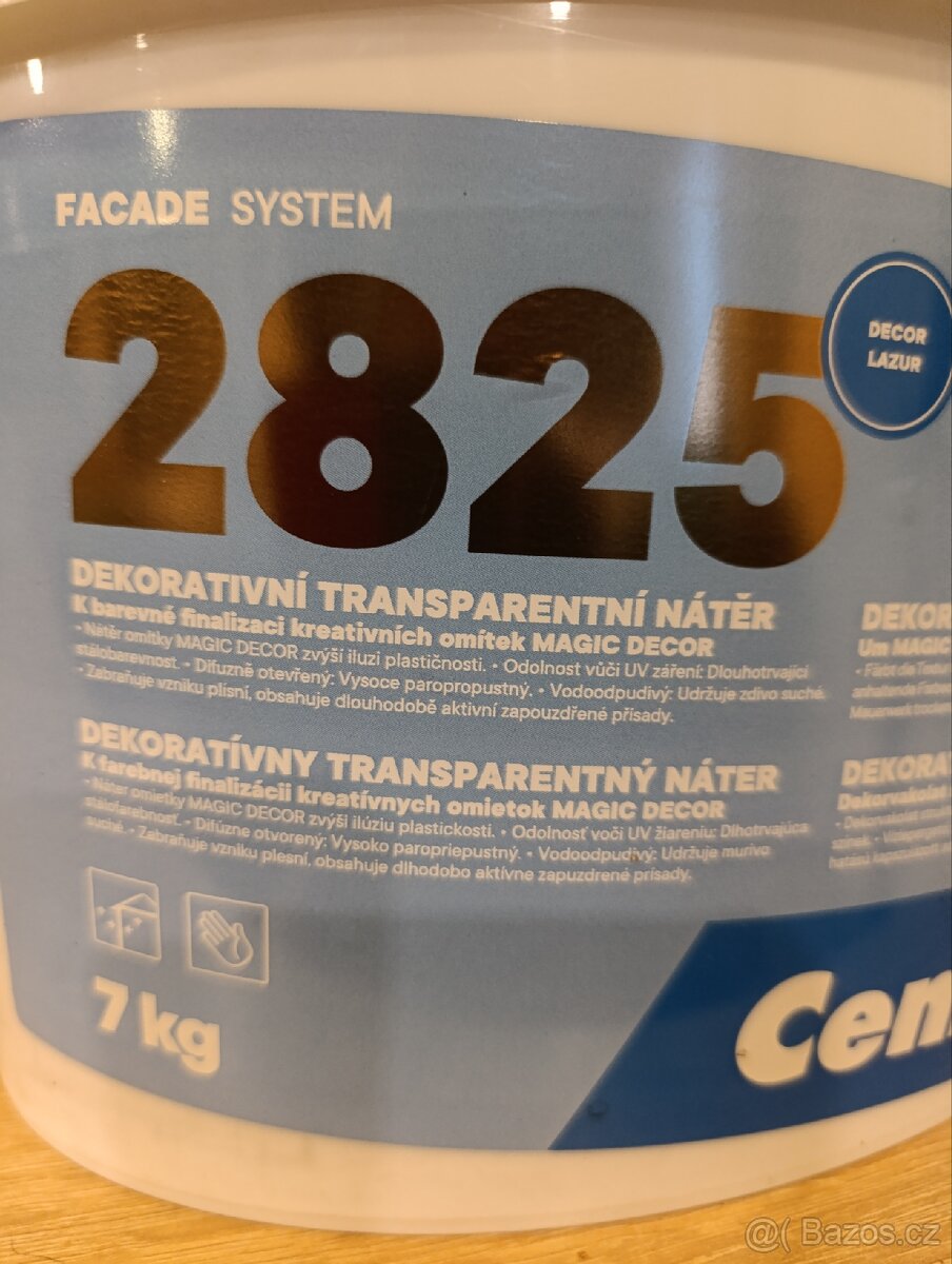 Dekorativní transparentní nátěr,fasádní barva - 2