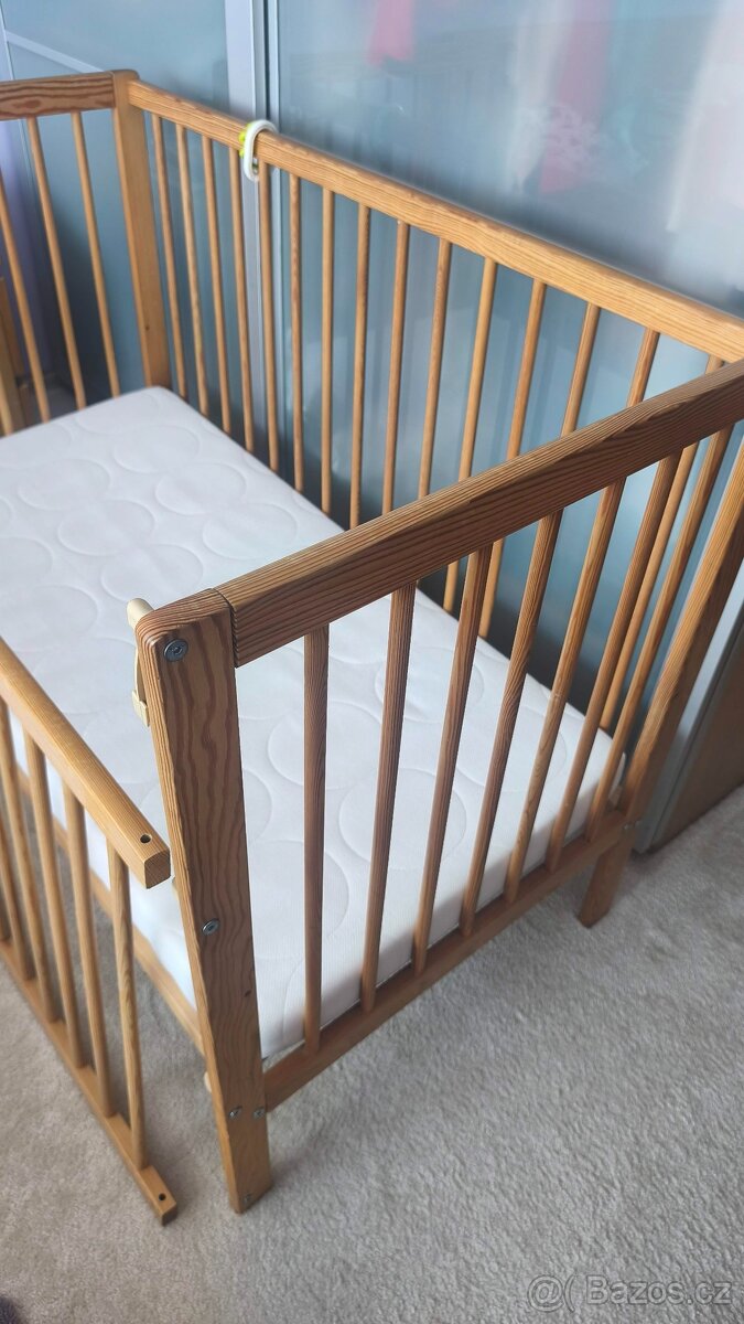 Dětská postýlka 60x120 cm s matrací - 2