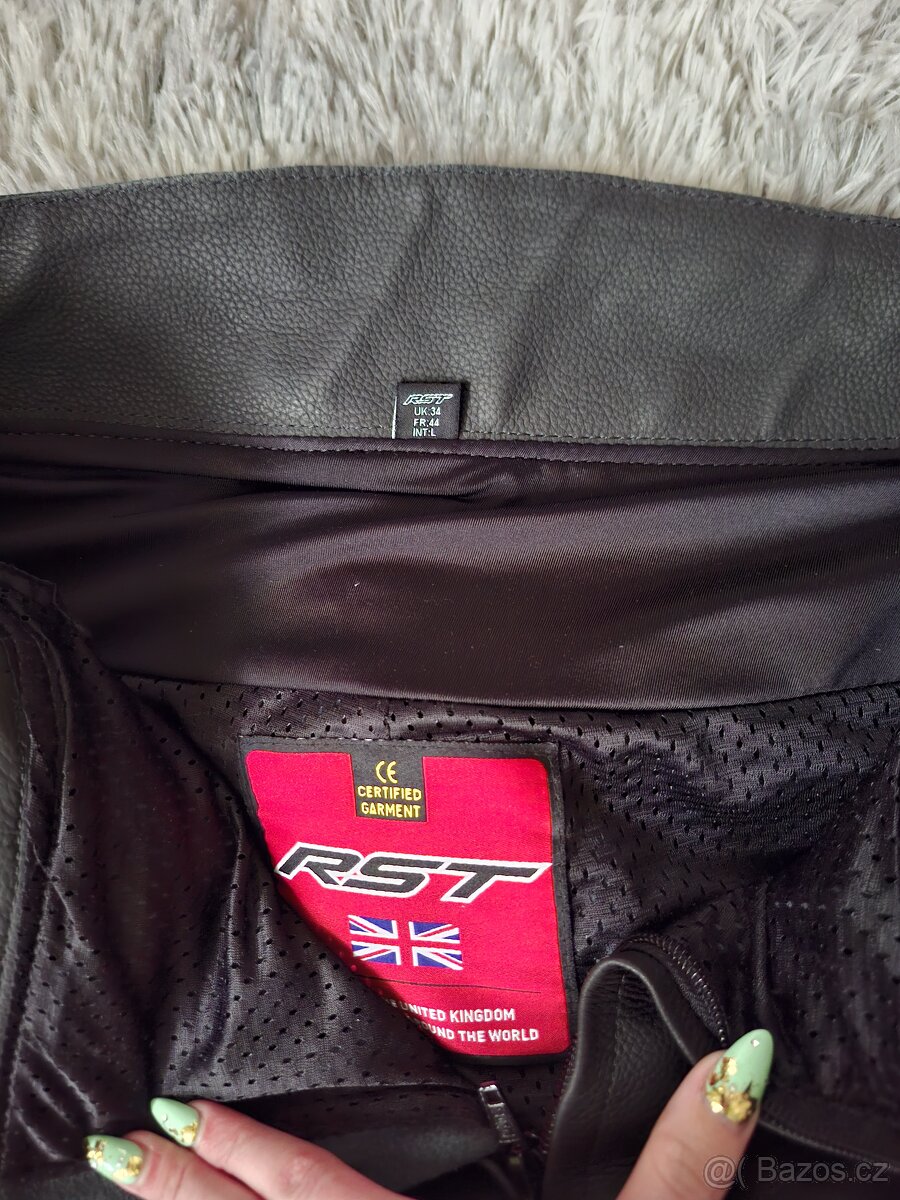 Kožené kalhoty RST 2358 Tractech Evo 4 CE Black / Red - 2