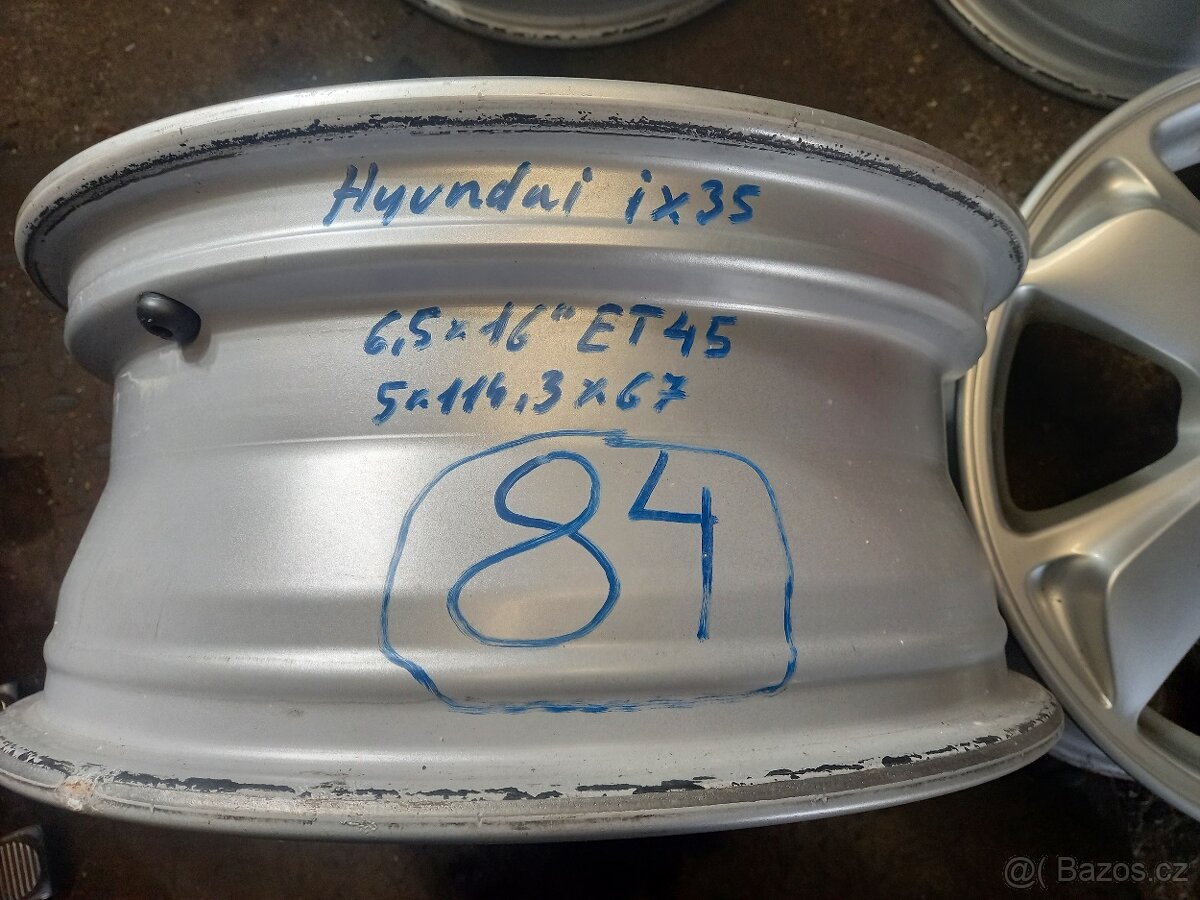 Hliníkové disky Hyundai, KIA. 16" - 2