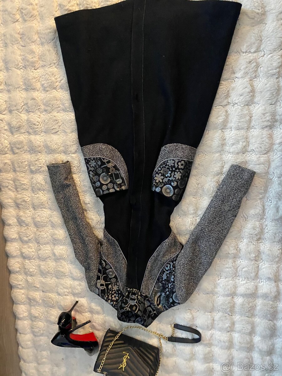 Desigual tvidovy kasmirovy vlneny cerny kabat 38 - 2