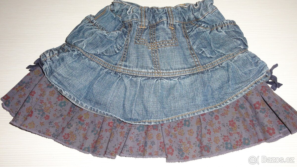 Riflová sukně vel. 134 a 140 - 2