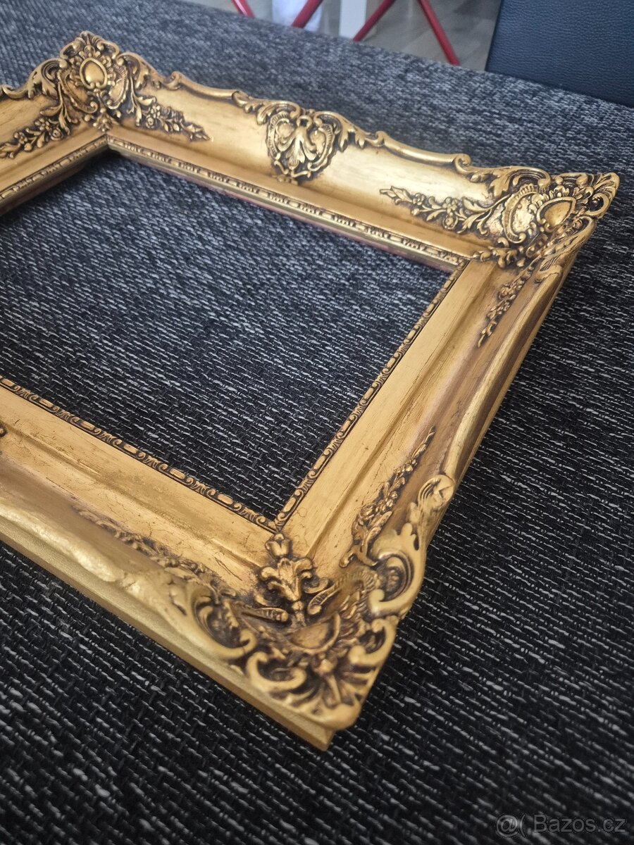 Starožitný pozlacený rám - 2