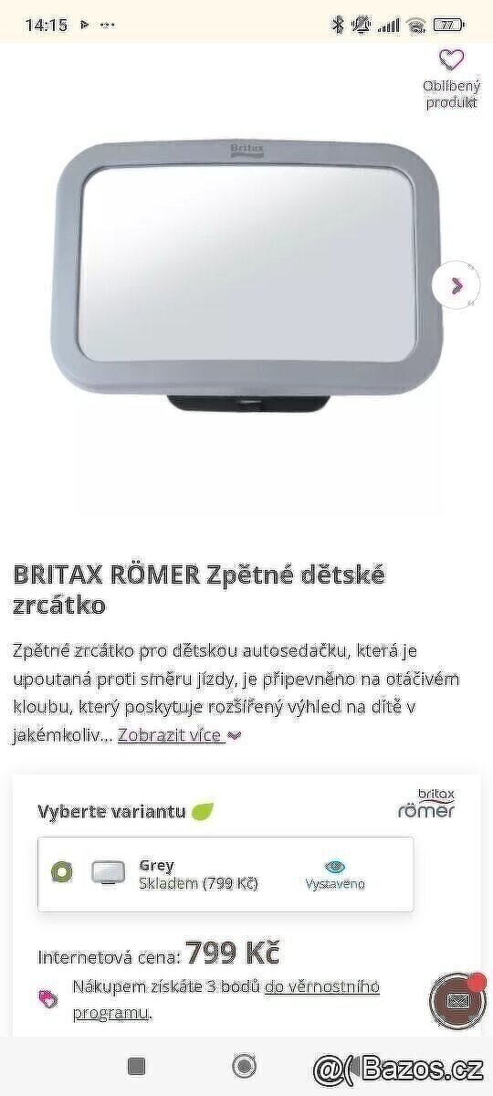 Zrcátko Britax - 2