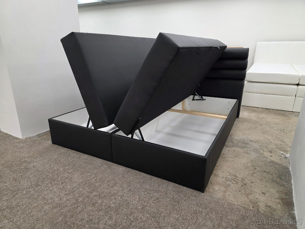 Nová boxpostel CELESTIA 180x200 cm černá - 2