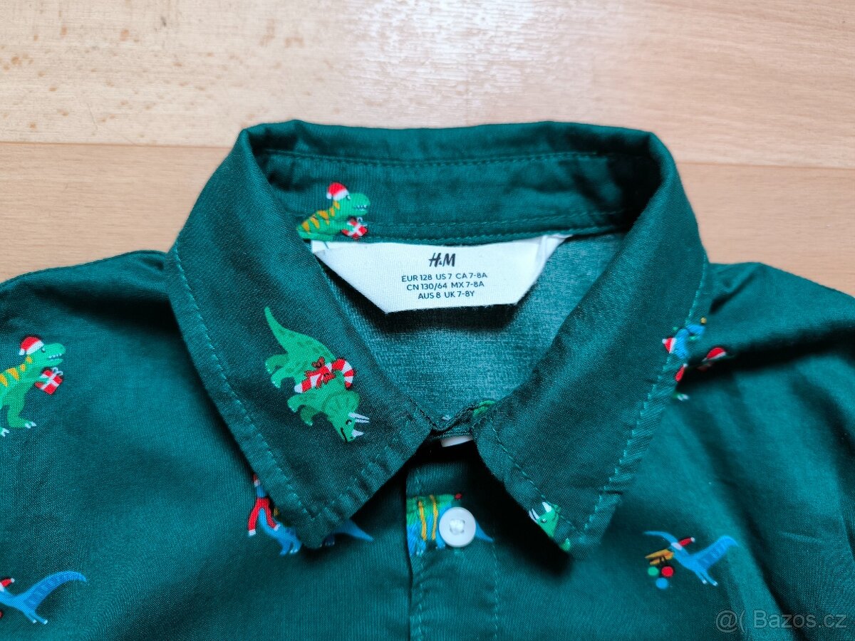 Vánoční košile H&M 128 - 2