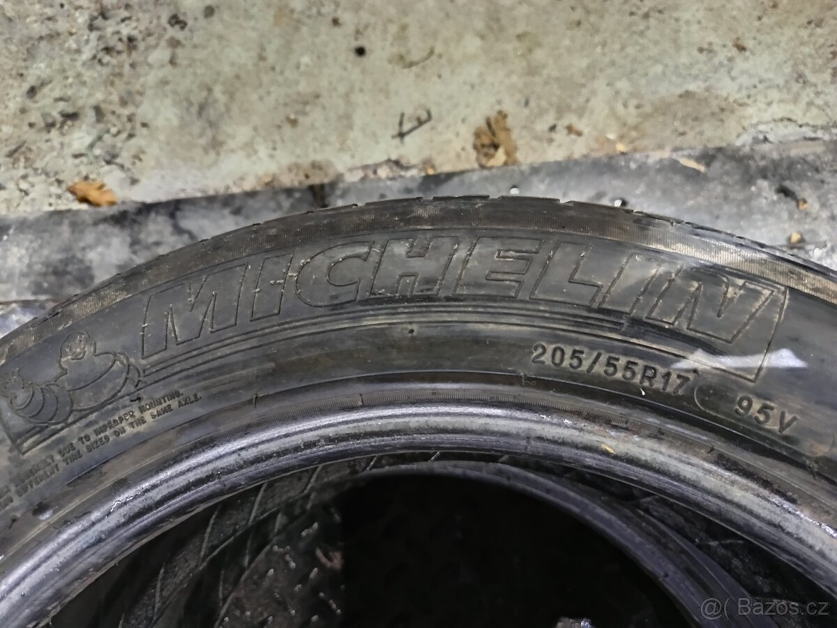 2x 205/55/17 letní Michelin - 2