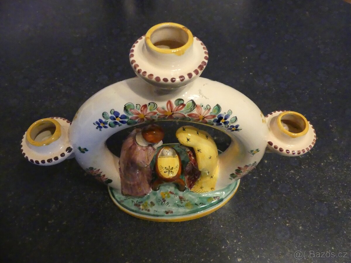 Starý svícen s jesličkami - 2