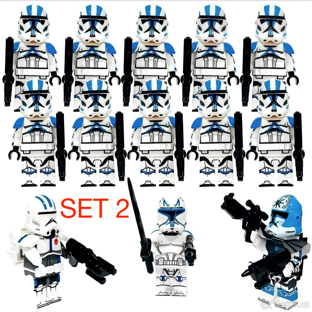 Rôzne figúrky Star Wars 5 (8ks) typ lego - nové - 2