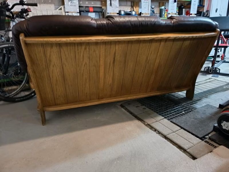 Pohovka, sedačka - třímístná kožená, délka 180 cm - 2