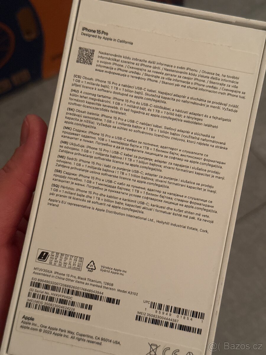 Krabice Apple iPhone 15Pro - 2