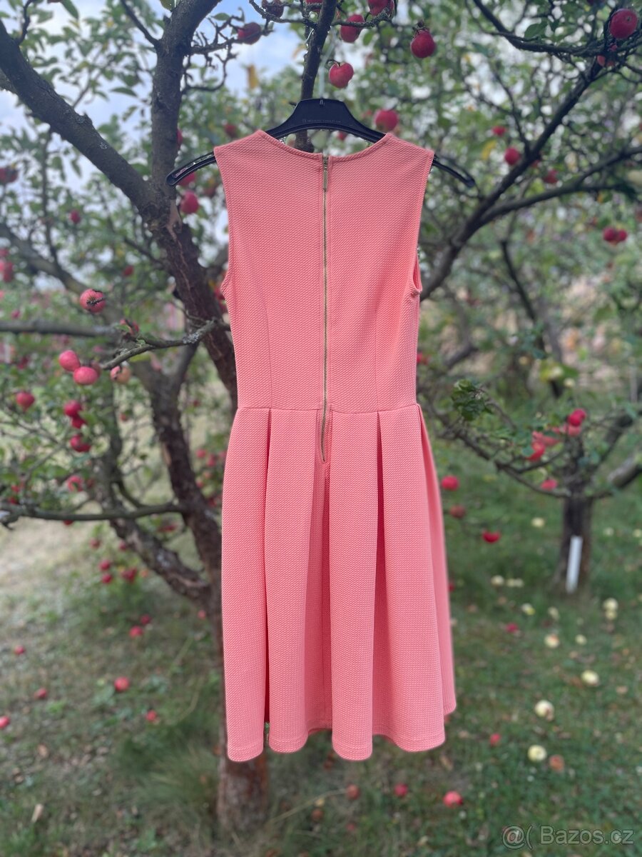 Světle oranžové krátké šaty Pimkie - 2