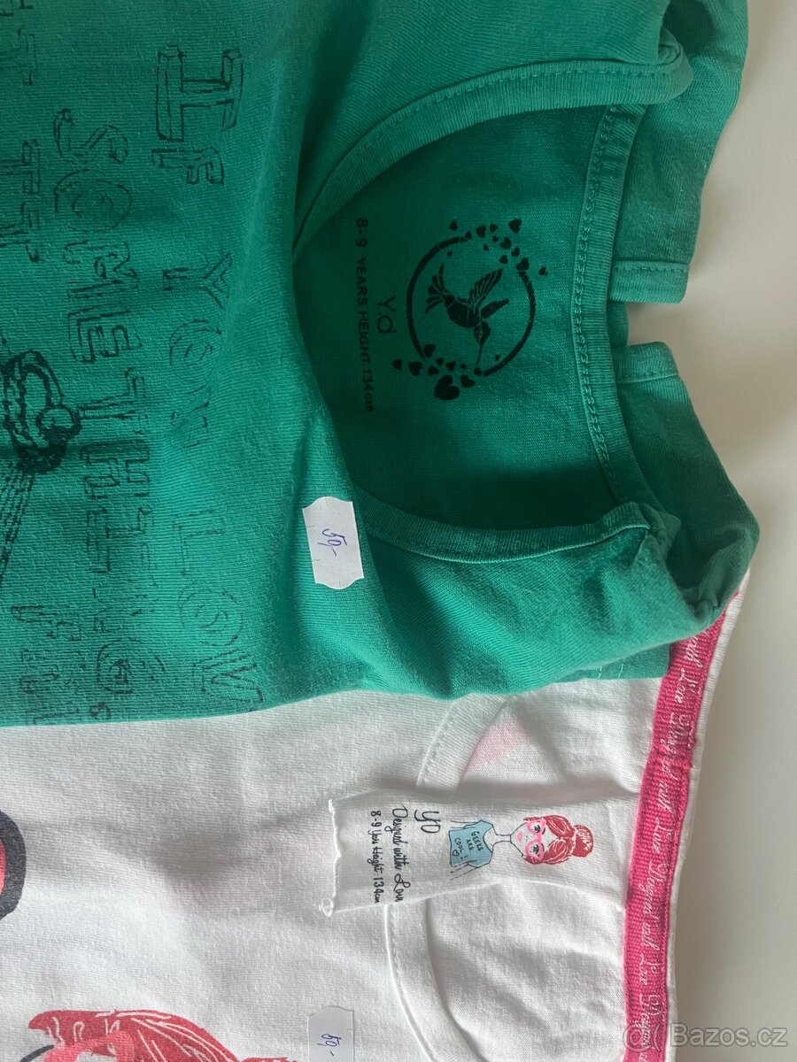 Letní bavlněná trička vel. 134 - 2