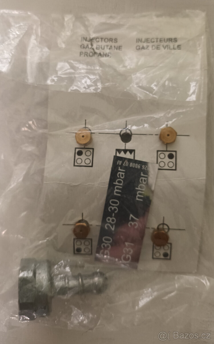 trysky na kamna PB + lahev helium - 2