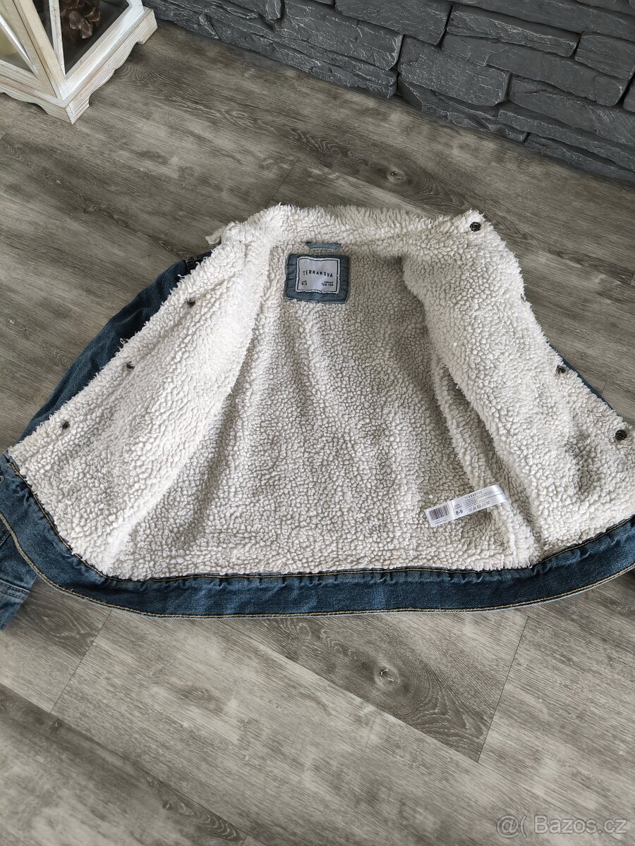 Dětská riflová bunda vel. 128 - 2