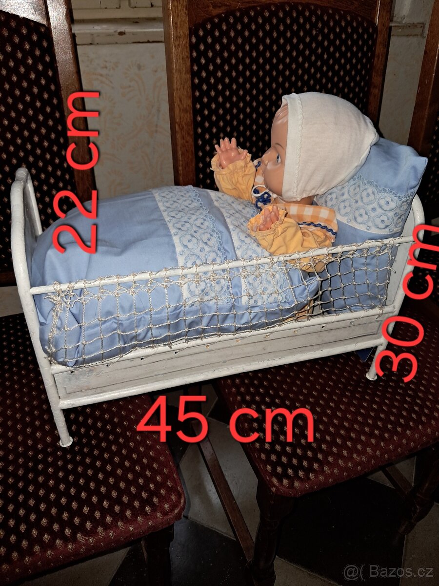 Kovová postýlka pro panenky - 2