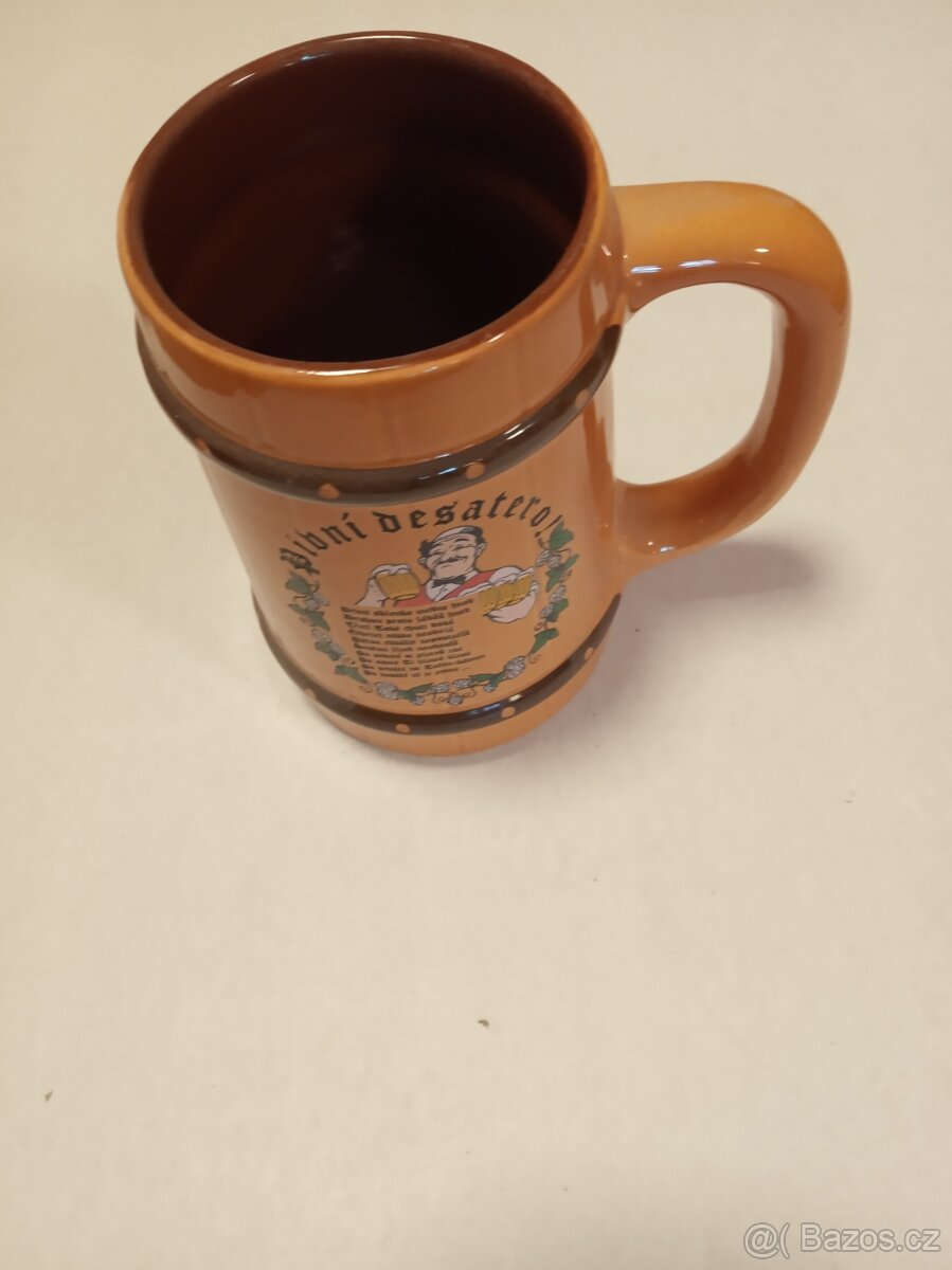 KERAMICKÝ PIVNÍ KORBEL - 2