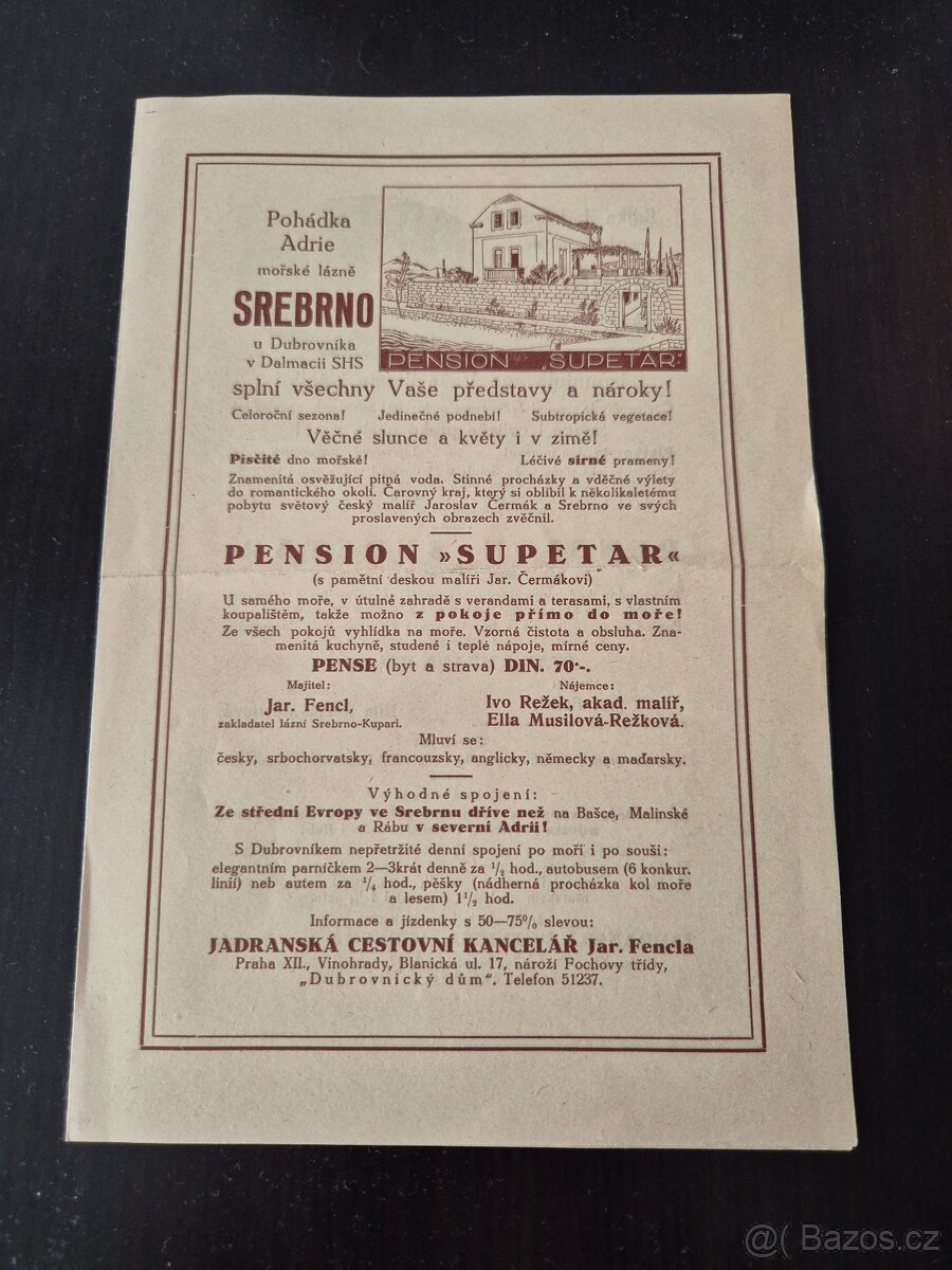 Retro reklamní letáky - 2