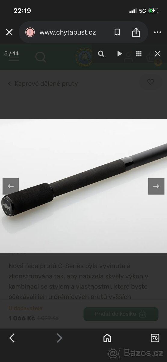 Rybářský prut - 2