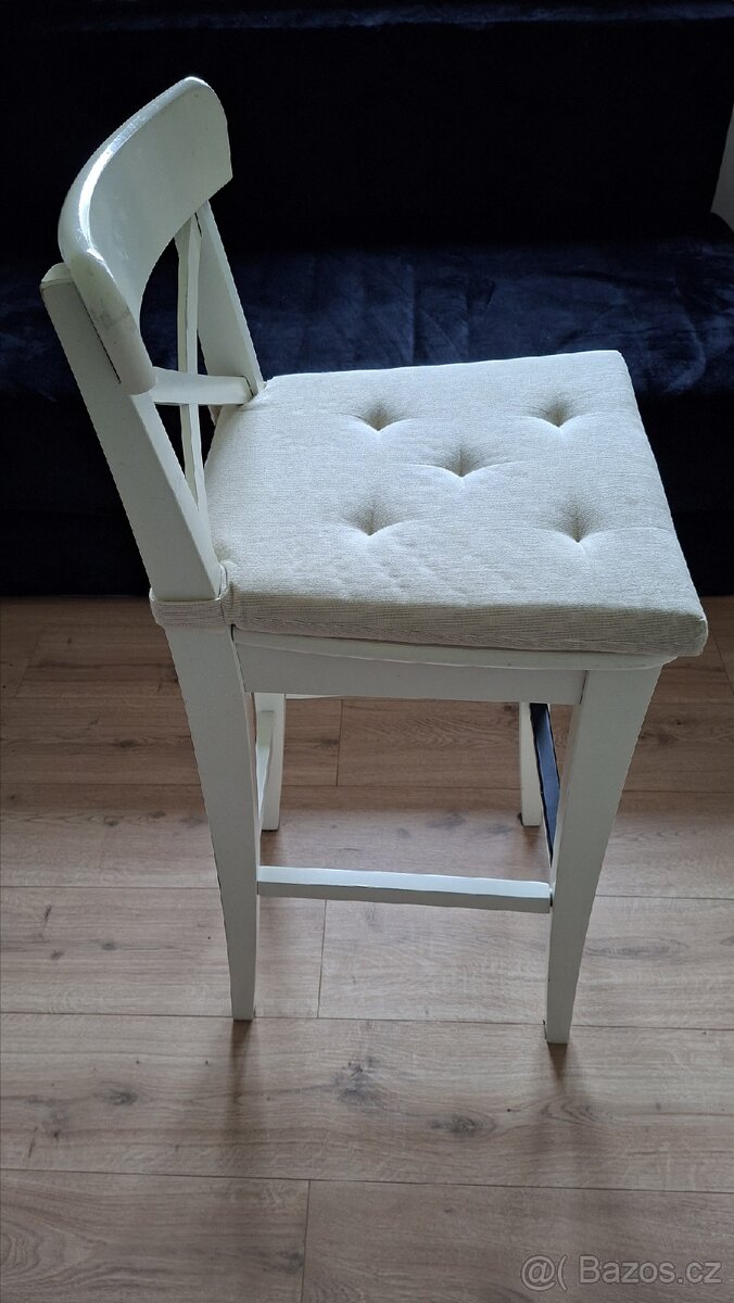 Barová židle bílá - 2