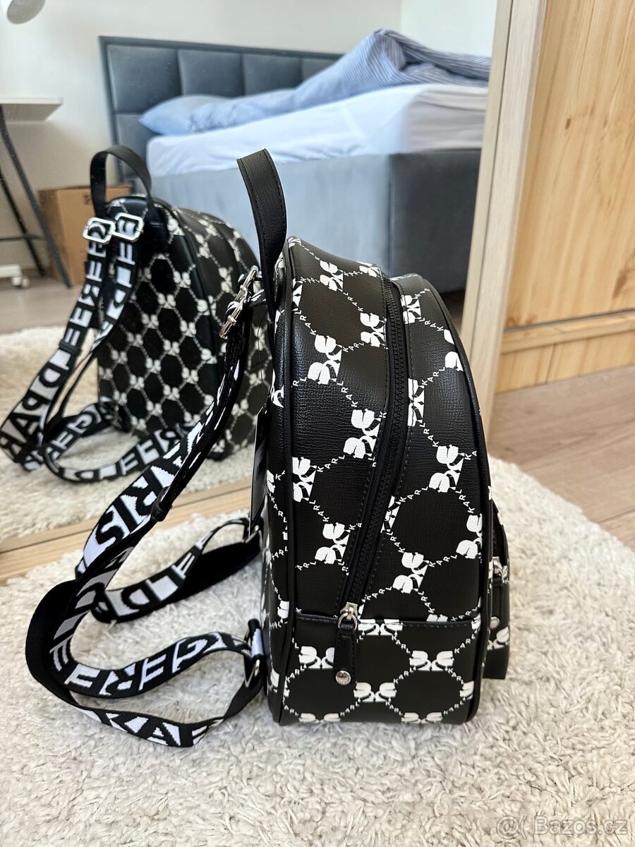 KARL LAGERFELD KRÁSNÝ ČERNÝ BATOH - 2