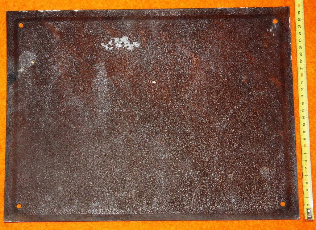 Cedule plechová, smaltovaná, vodohospodářské zařízení tabule - 2