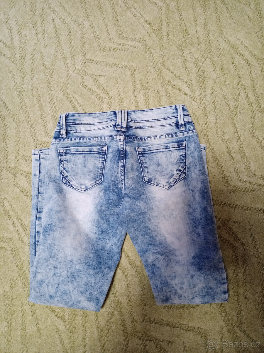 Dívčí rifle(džíny) zn.Y.F.K. vel.146 - 2
