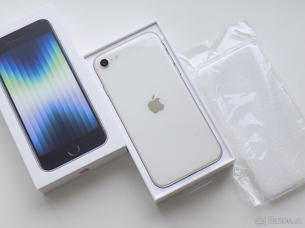 Apple iPhone SE (2022) 64GB Hvězdně bílý - ZÁRUKA - NOVÝ - 2