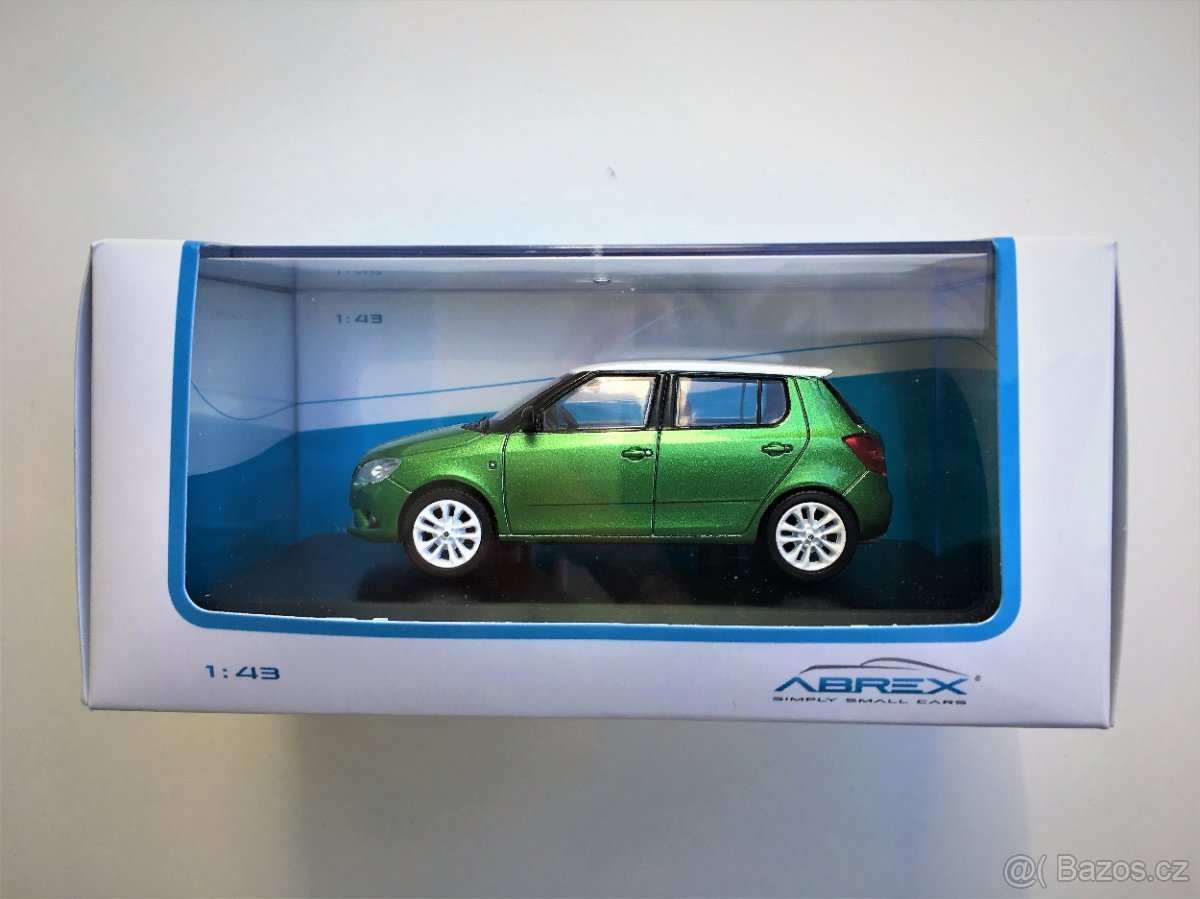 Model ŠKODA Fabia II RS Zelená metalíza "Rallye" Abrex 1/43 - 2