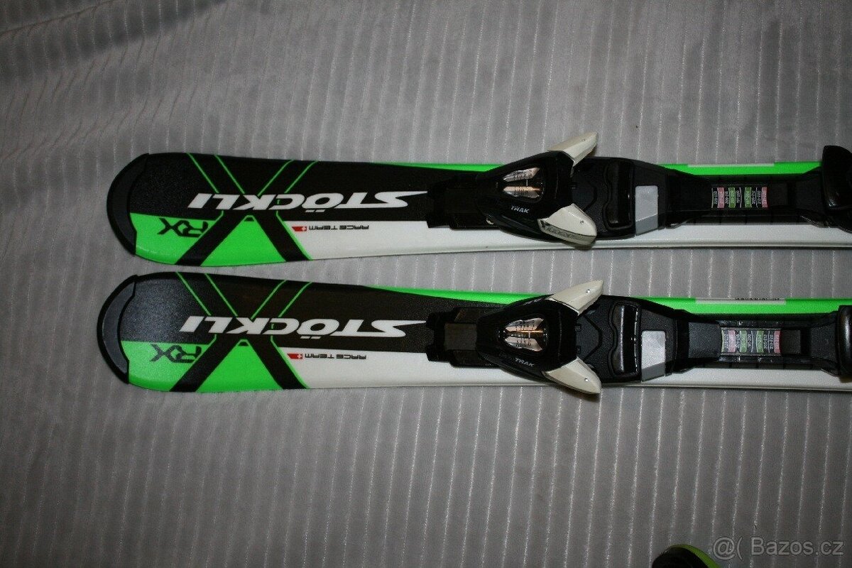 lyže Stockli RX 90 cm , lyžáky Rossignol - 2