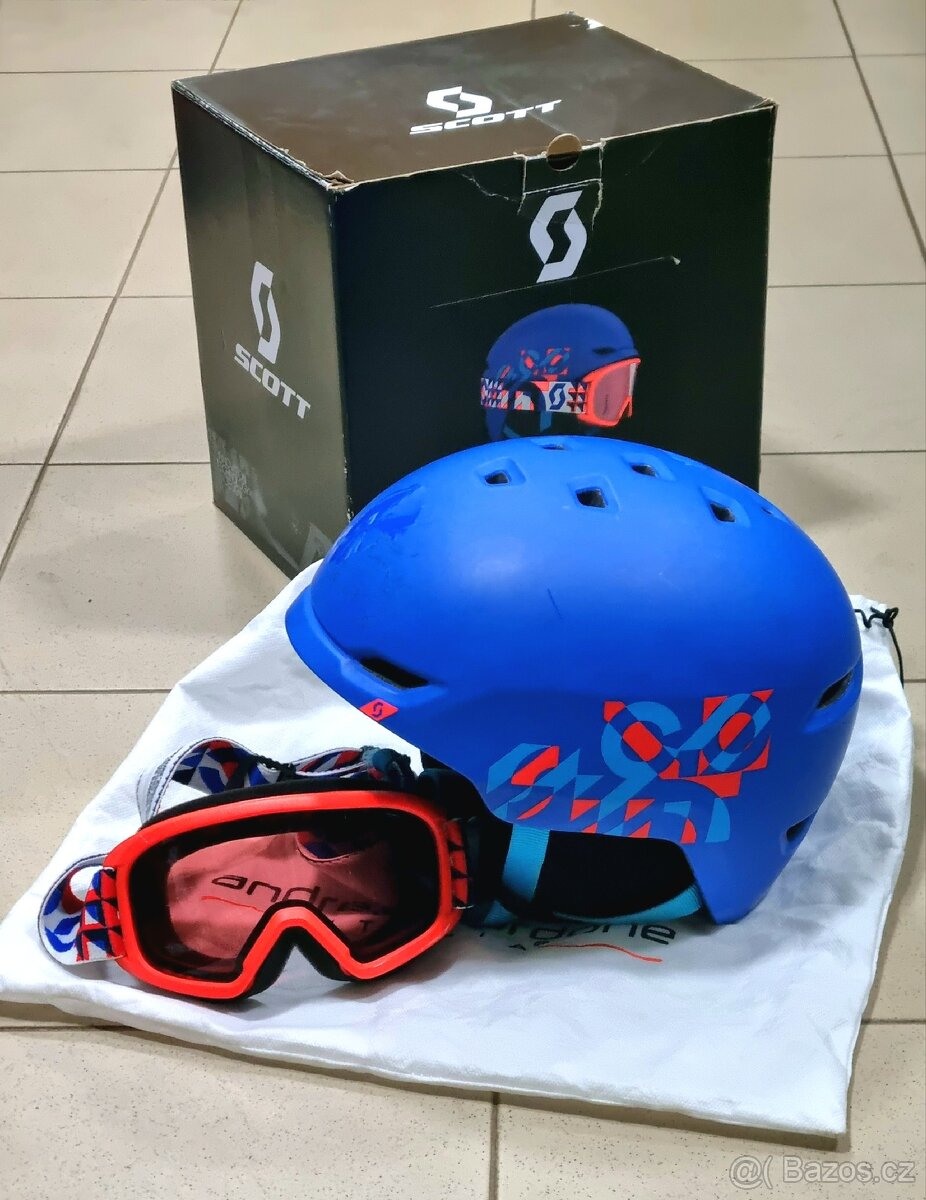 Lyžařská helma Scott s brýlemi - 2