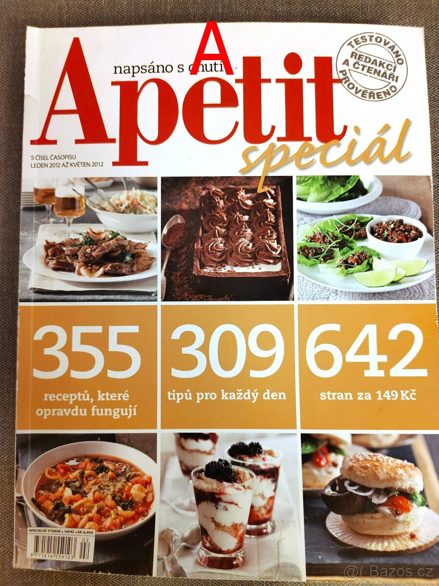 Časopis svázaný 5+5 čísel APETIT 1-5/2012, 6-11/2012 - 2
