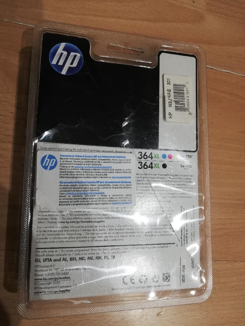 Náplň do tiskárny HP N9J74AE#301 poškozený obal sleva - 2