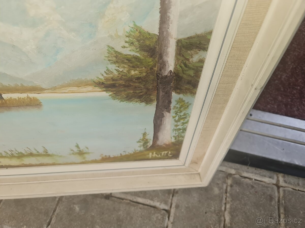 Starý obraz na platne - 2