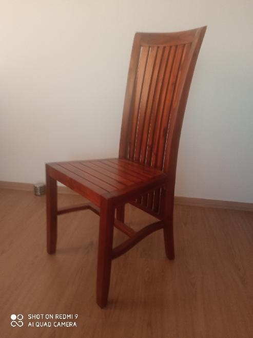 Židle masiv hnědá 2 ks - 2