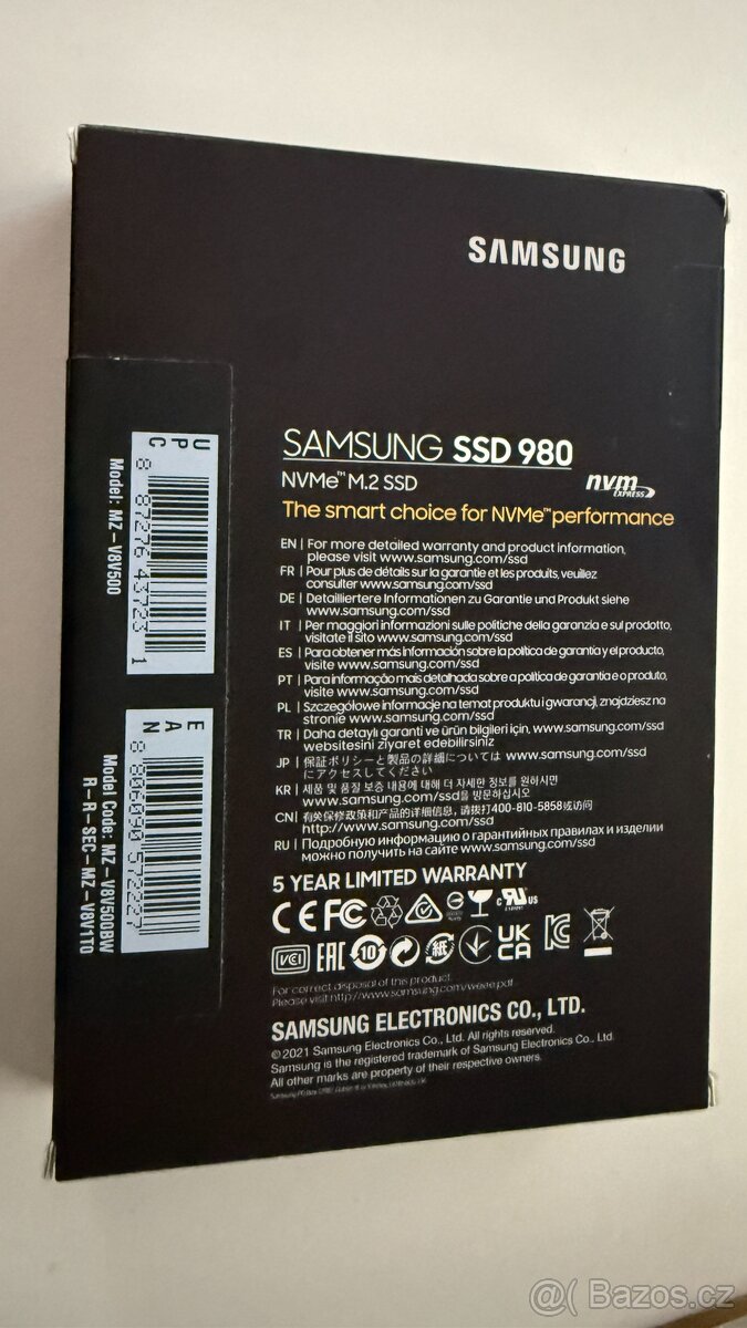 SSD Samsung 980 500GB - 2