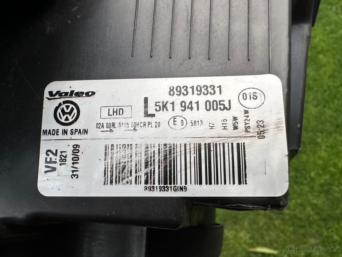 VW Golf VI levé přední světlo originál - 2