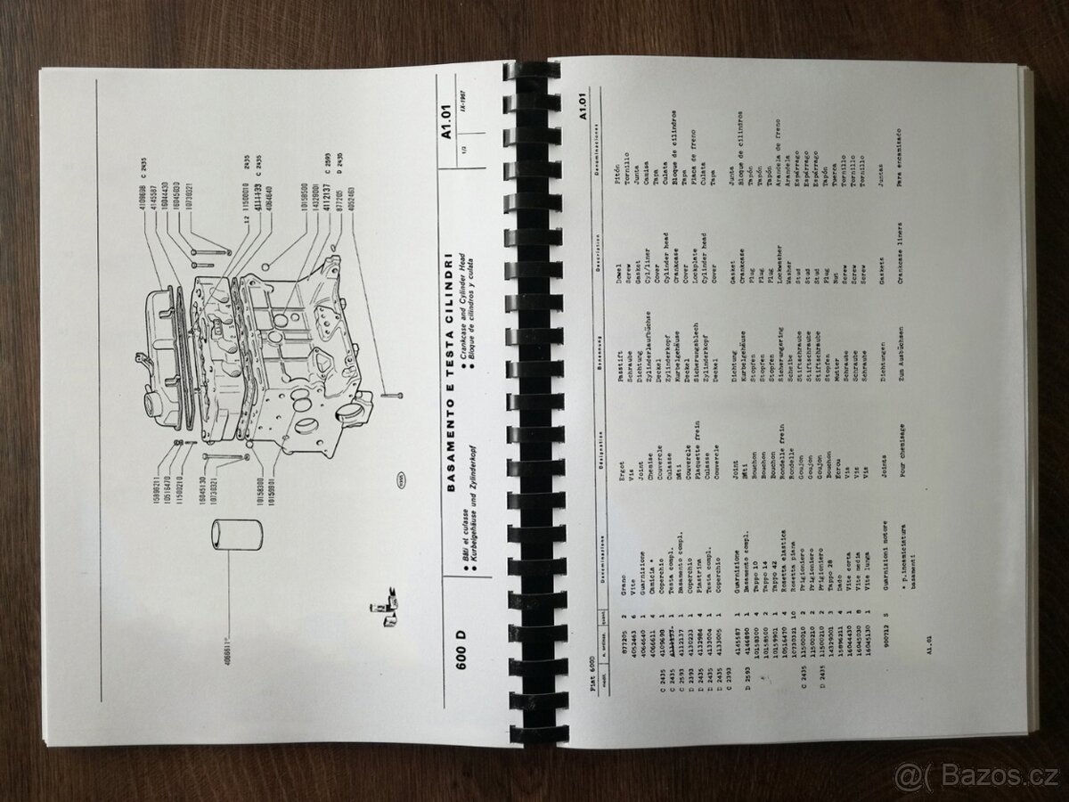 Katalog dílů Fiat 600 D - 2