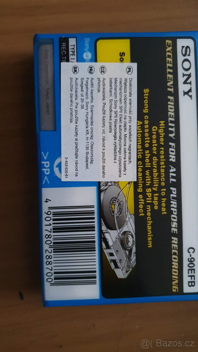 Audiokazeta Sony EF90, Maxell UE90 - 2