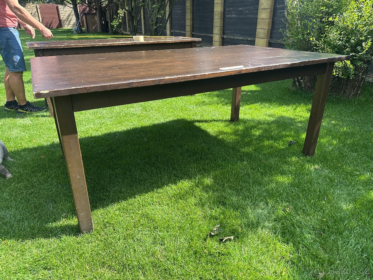 Židle TON, masivní stoly a lavice ze smrkového dřeva - 2