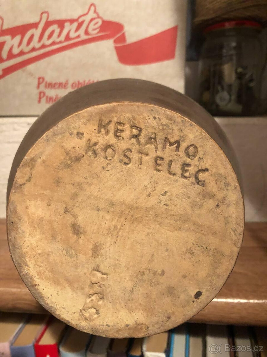 Džbán starý značený Keramo Kostelec - 2